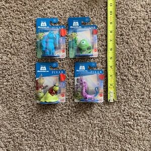 Disney Monsters Inc. Action Figures - Blue, Green, Purple